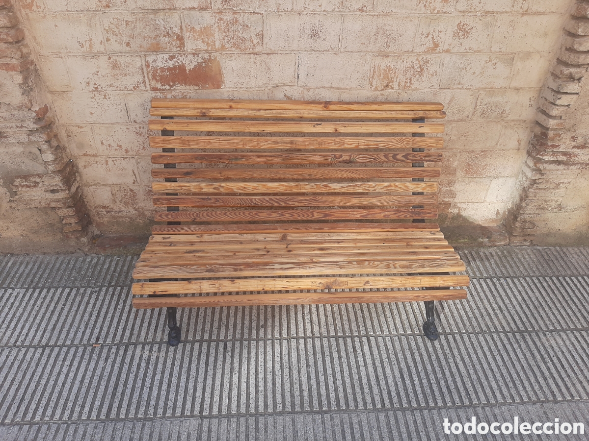 Antig&uuml;edades: Banco peque&ntilde;o antiguo - Foto 9