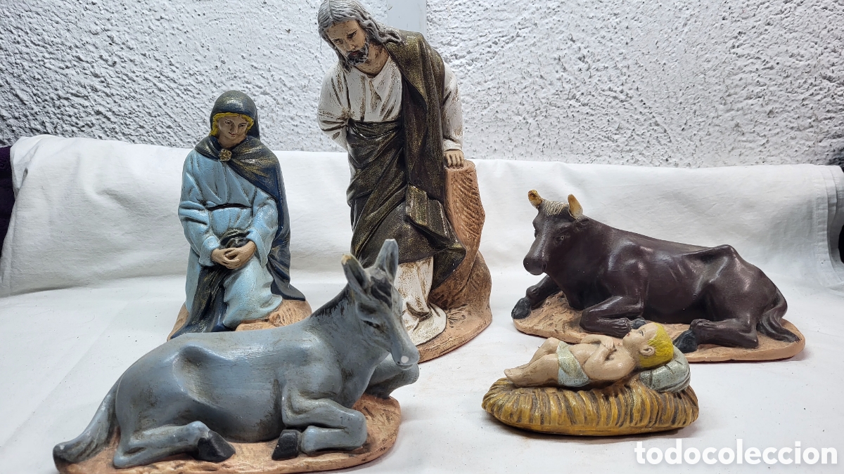 Antig&uuml;edades: Antiguas figuras Bel&eacute;n - Foto 2