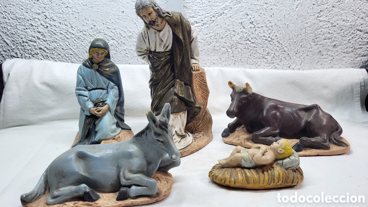 Antig&uuml;edades: Antiguas figuras Bel&eacute;n - Foto 1