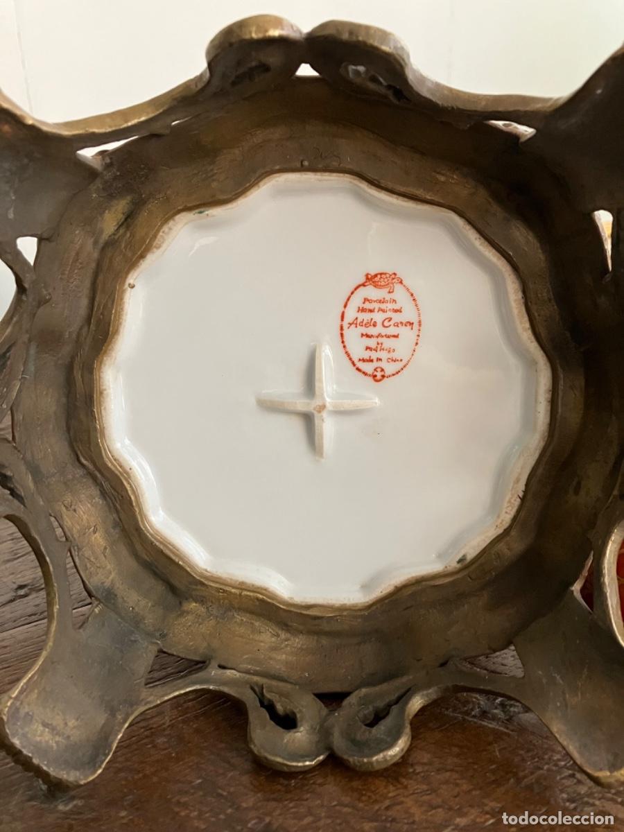 Antig&uuml;edades: Tibor en Porcelana con Bronce de Ad&egrave;le Carey - Foto 10