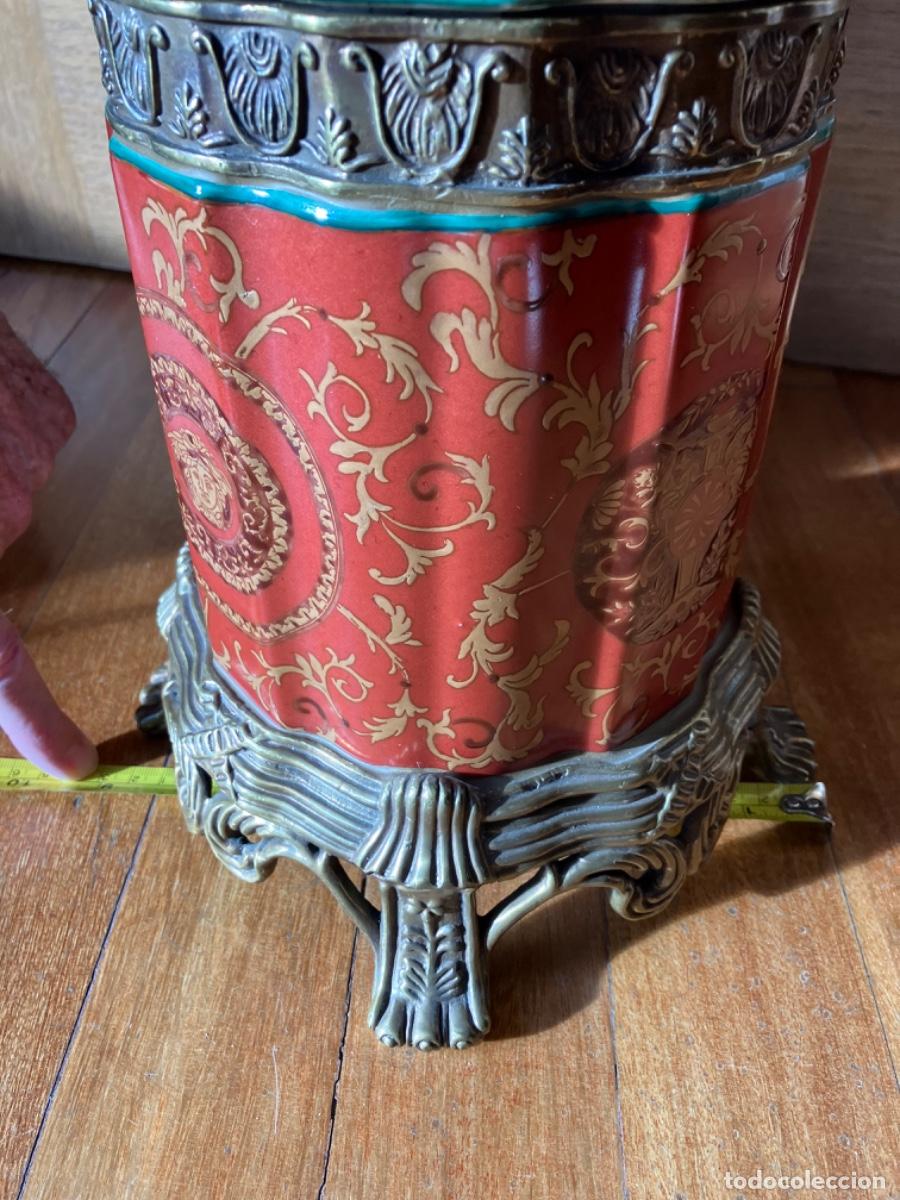 Antig&uuml;edades: Tibor en Porcelana con Bronce de Ad&egrave;le Carey - Foto 14