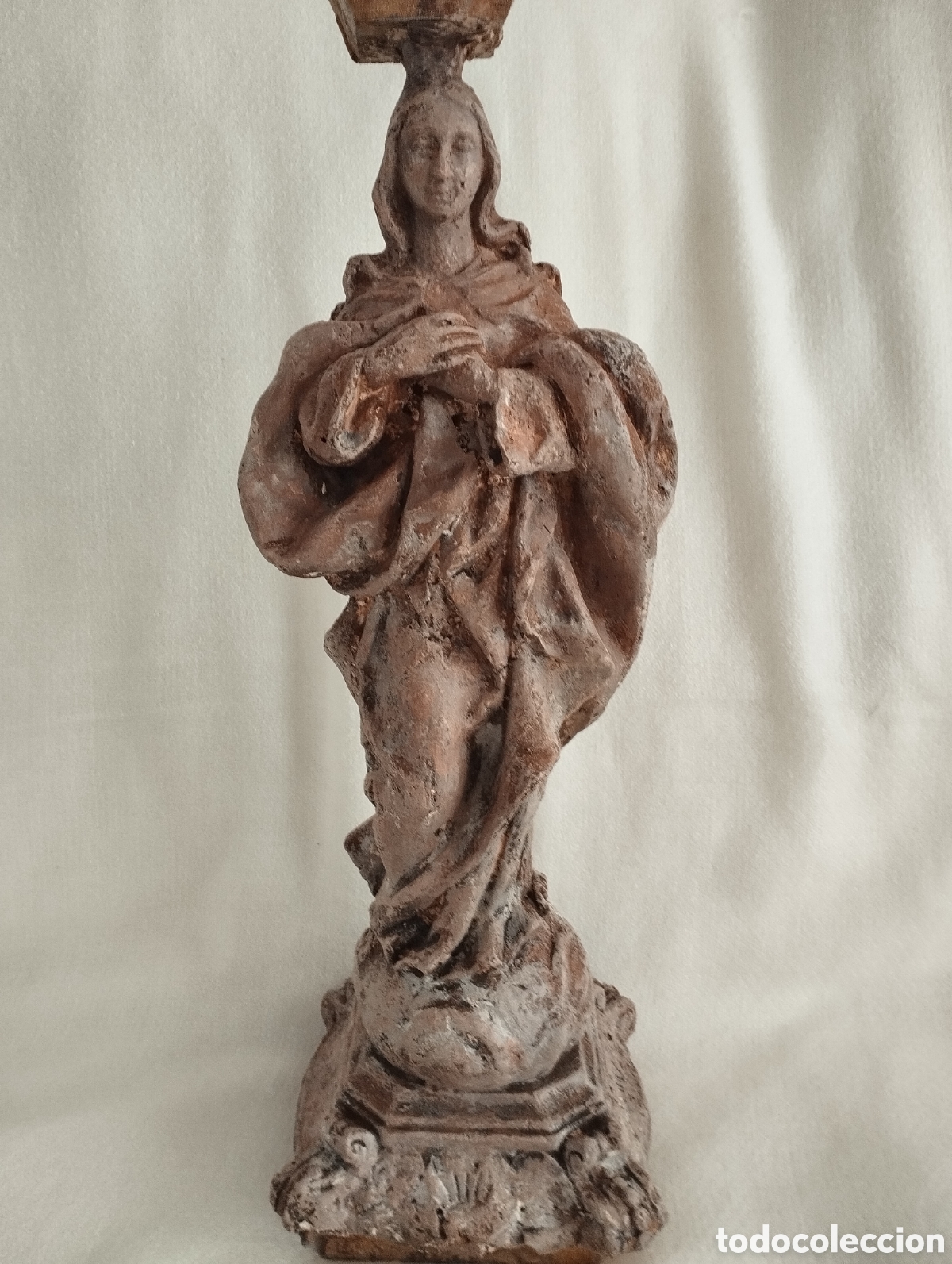 Antig&uuml;edades: Antiguo Molde Virgen Inmaculada. - Foto 3