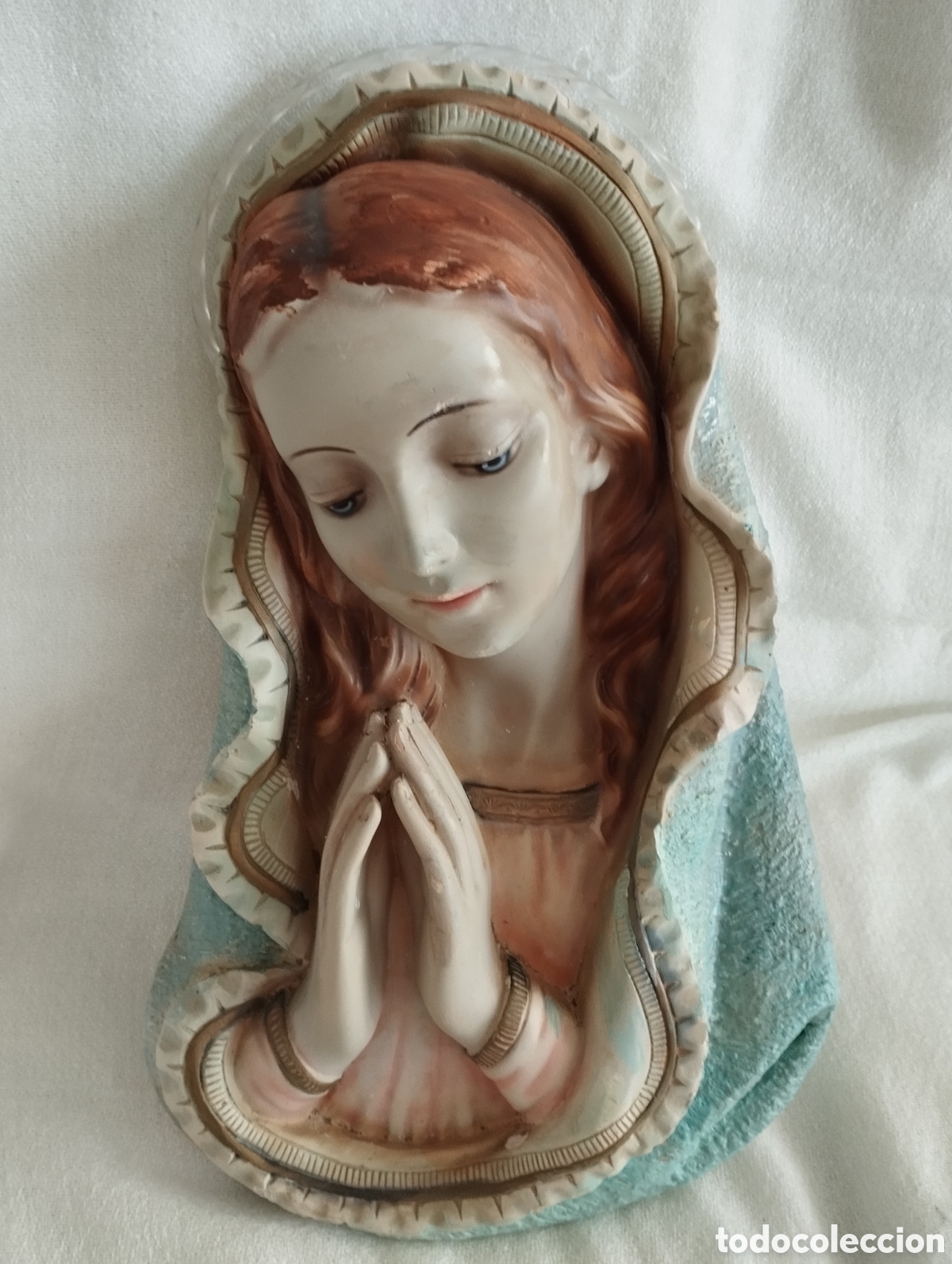 Antig&uuml;edades: Antigua Virgen de Estuco. - Foto 2