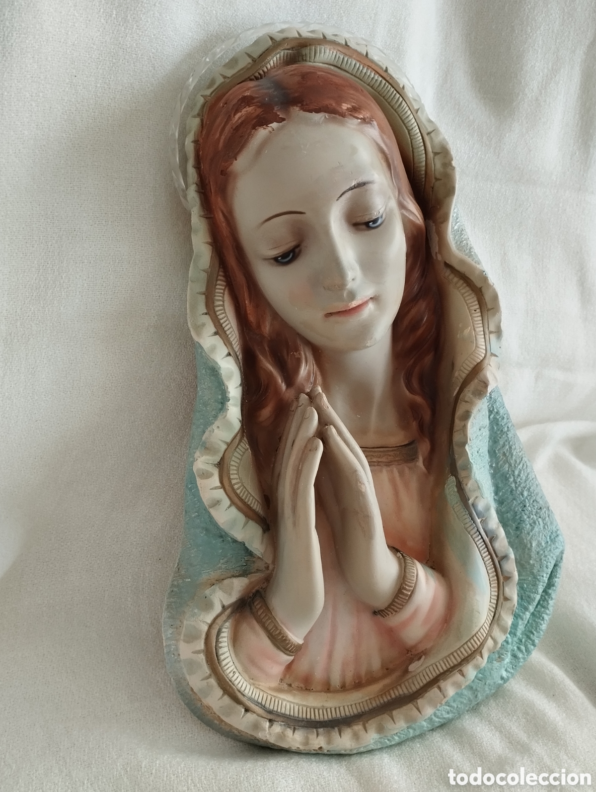 Antig&uuml;edades: Antigua Virgen de Estuco. - Foto 4