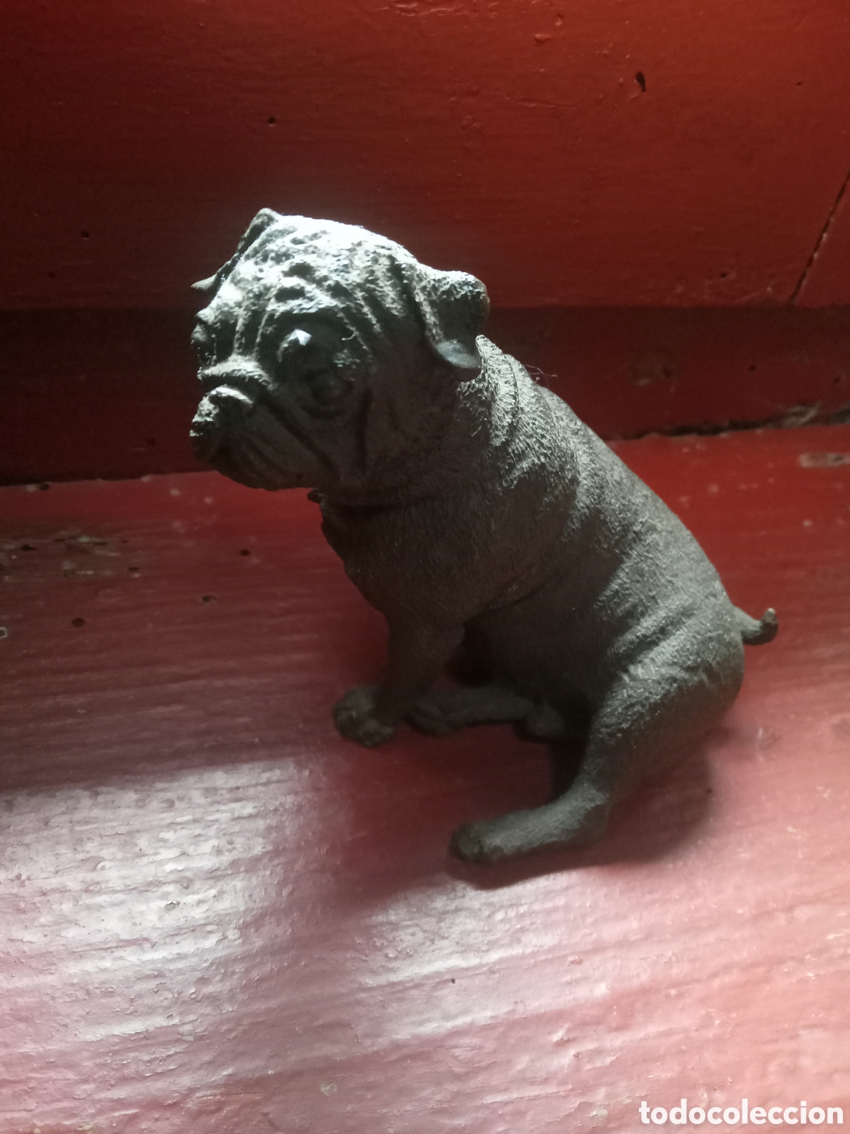Antig&uuml;edades: Bulldog frances en bronce - Foto 1