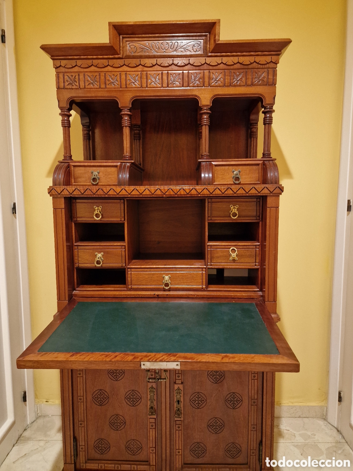Antig&uuml;edades: Mueble secreter restaurado - Foto 3