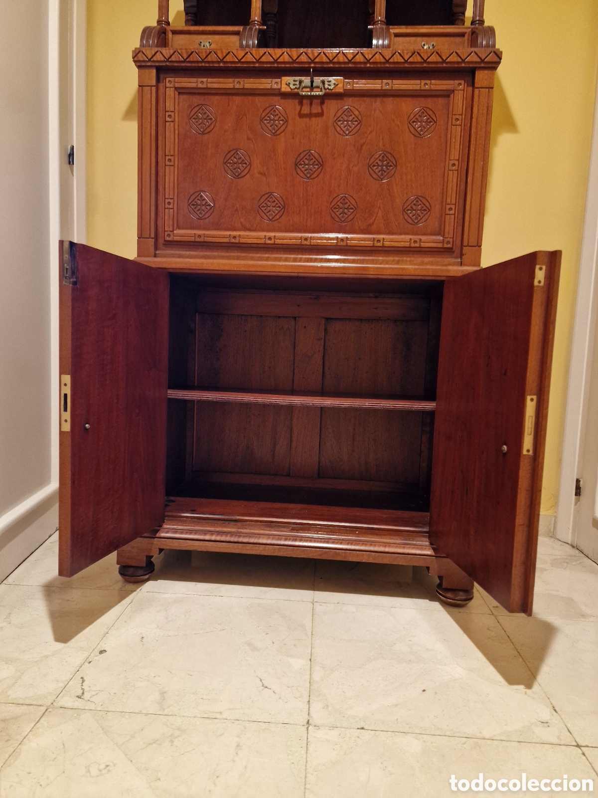 Antig&uuml;edades: Mueble secreter restaurado - Foto 4