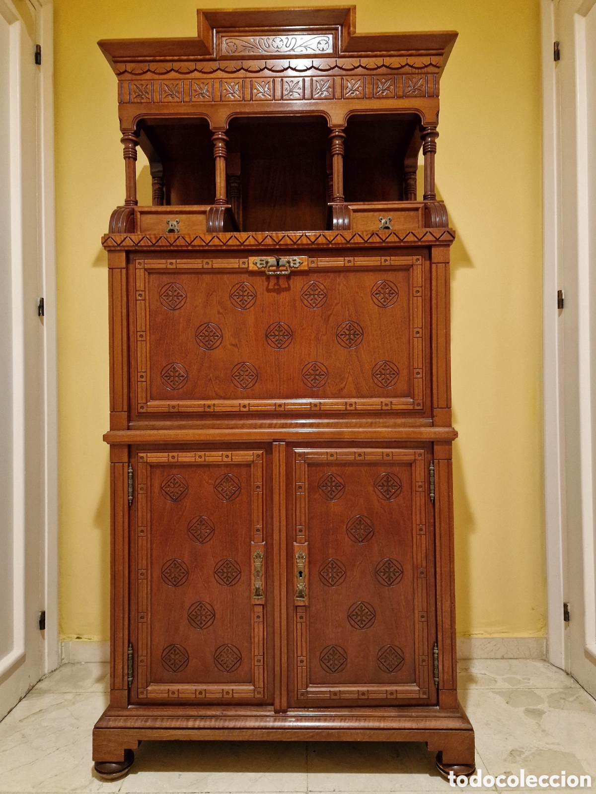 Antig&uuml;edades: Mueble secreter restaurado - Foto 1