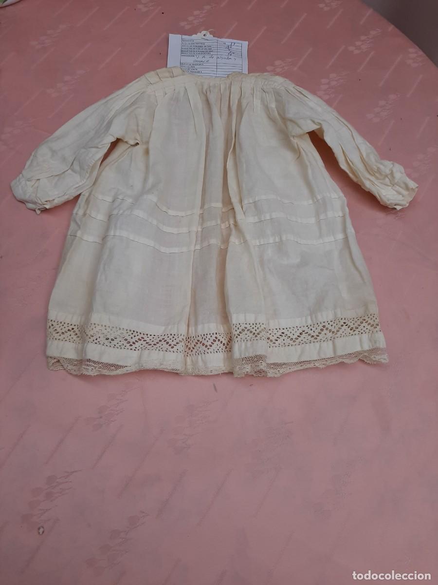 Antig&uuml;edades: VESTIDO ANTIGUO DE ALGODON Y ENCAJE - Foto 2