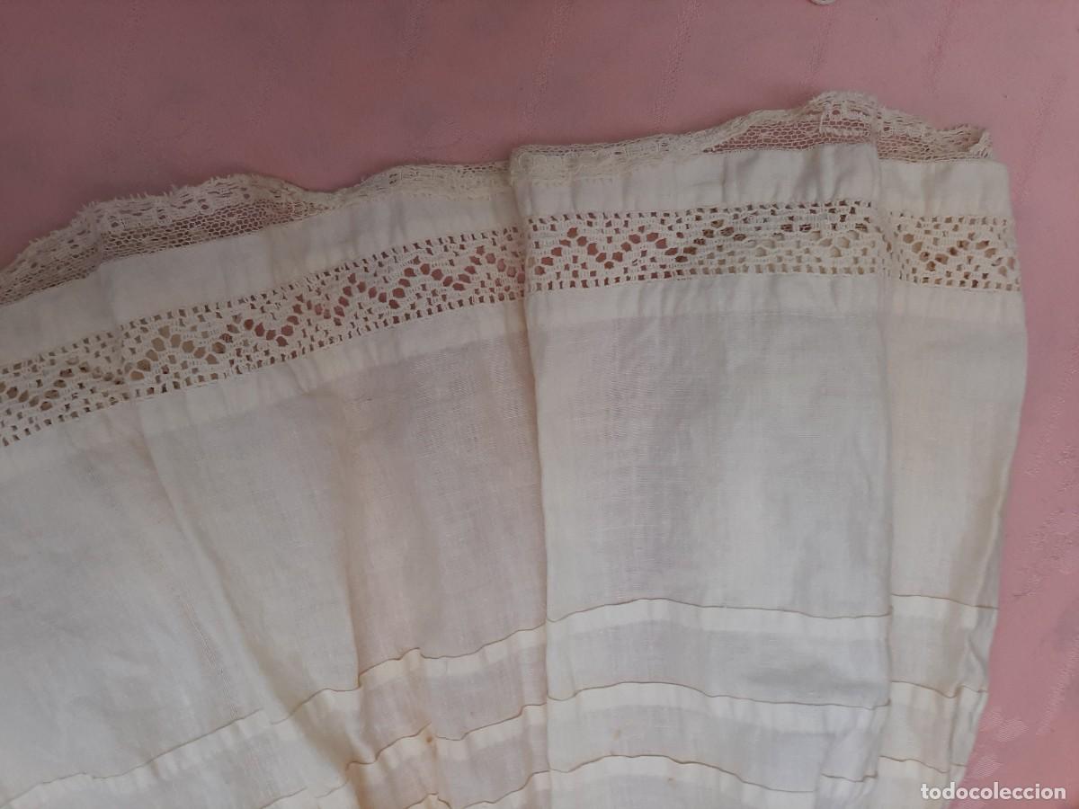 Antig&uuml;edades: VESTIDO ANTIGUO DE ALGODON Y ENCAJE - Foto 3