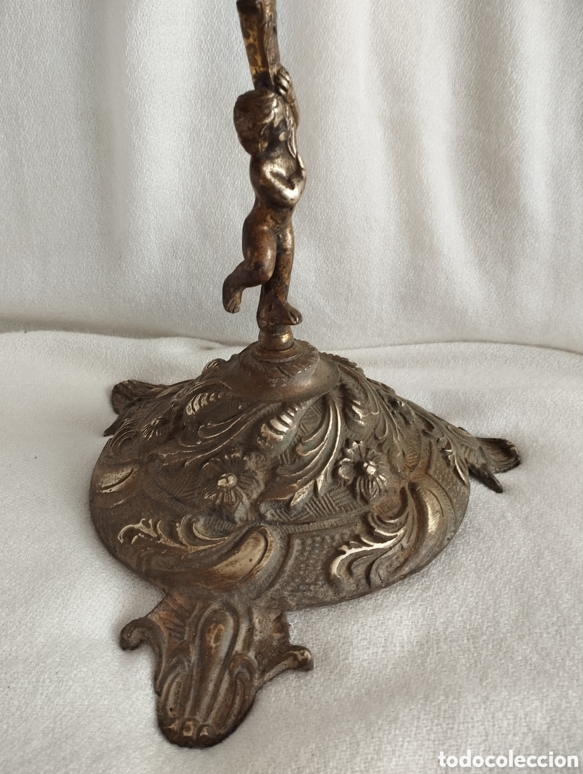 Antig&uuml;edades: Antiguo Candelabro Bronce. - Foto 7