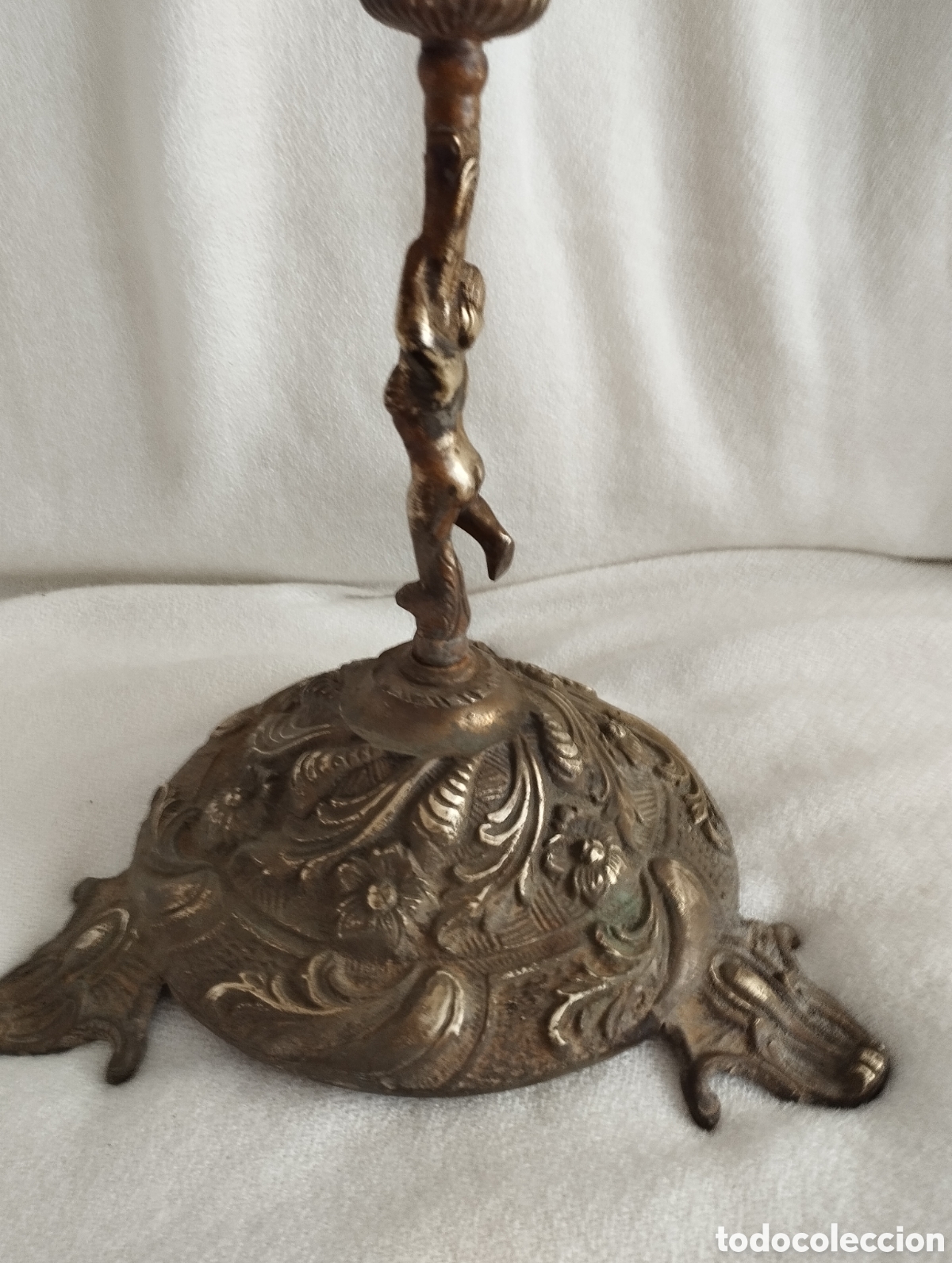 Antig&uuml;edades: Antiguo Candelabro Bronce. - Foto 8
