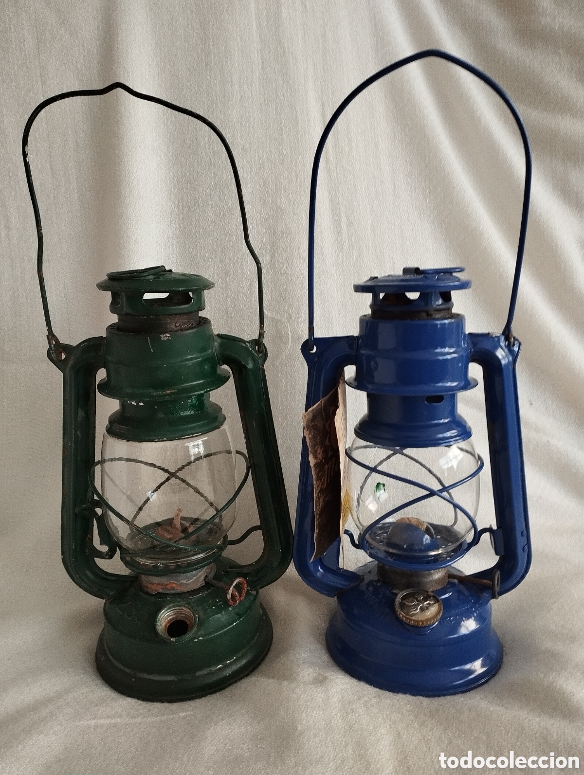 Antig&uuml;edades: Dos Faroles Parafina. - Foto 1