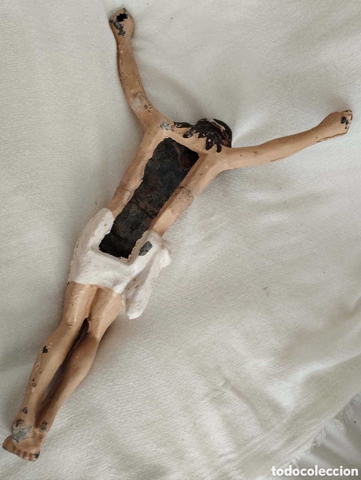 Antig&uuml;edades: Antiguo Cristo Policromado. - Foto 6