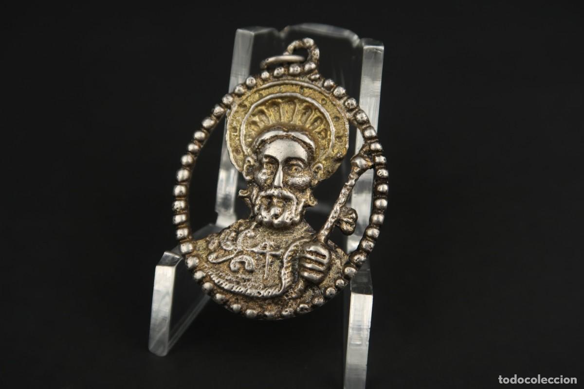 Antig&uuml;edades: Antigua Medalla Religiosa de Plata - Foto 3