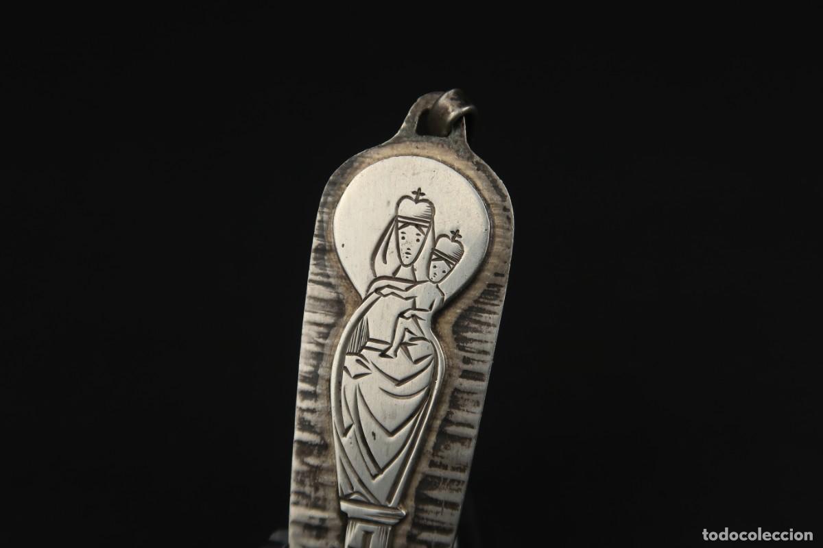 Antig&uuml;edades: Antigua Medalla Religiosa de Plata - Foto 3