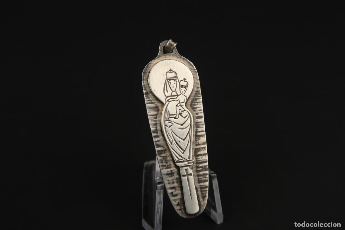 Antig&uuml;edades: Antigua Medalla Religiosa de Plata - Foto 5