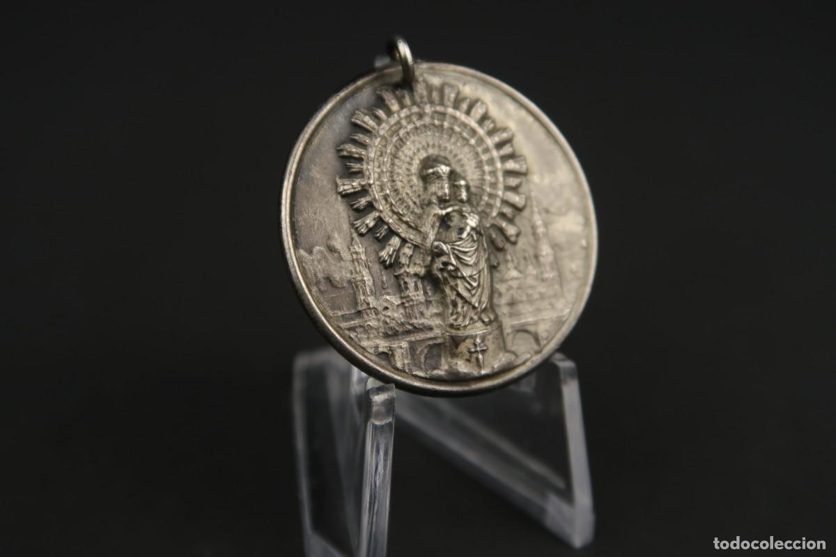 Antig&uuml;edades: Antigua Medalla Religiosa de Plata - Foto 4