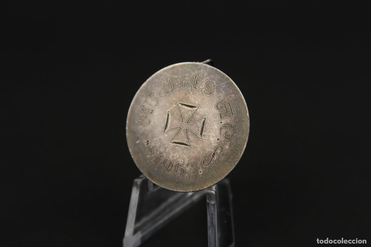 Antig&uuml;edades: Antigua Medalla Religiosa de Plata - Foto 5