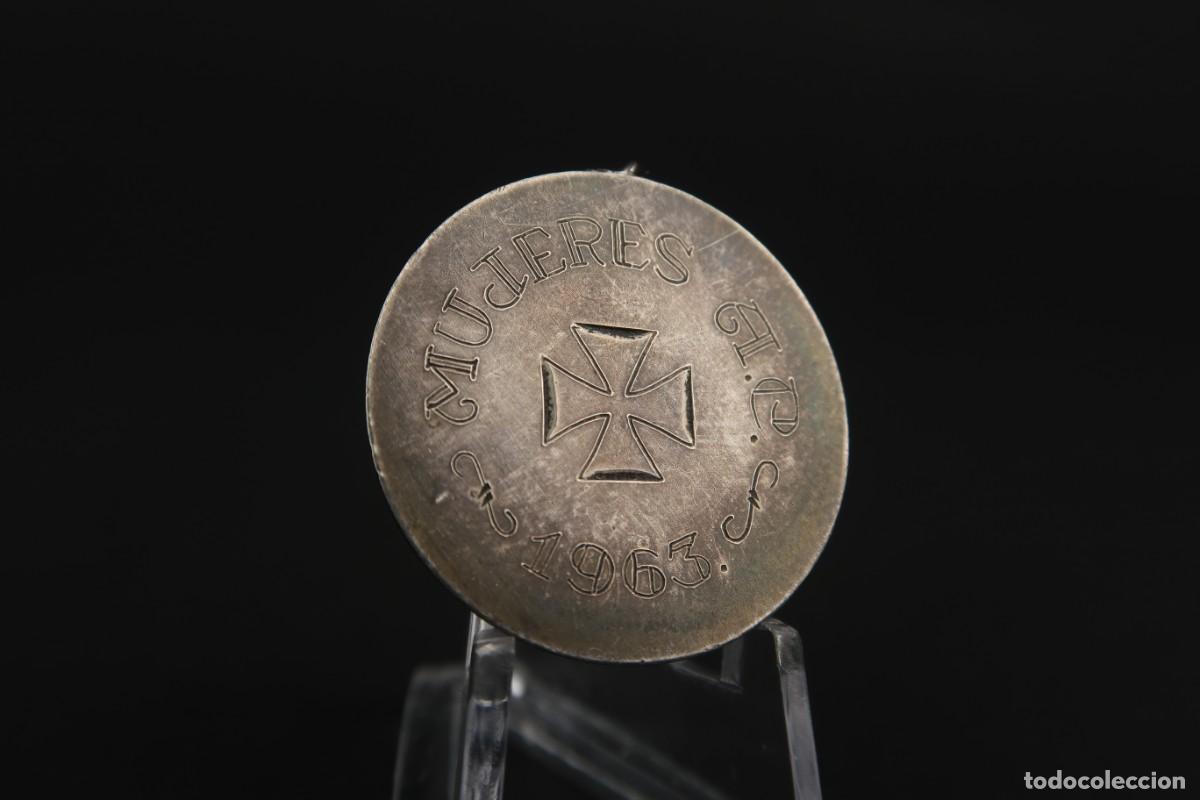 Antig&uuml;edades: Antigua Medalla Religiosa de Plata - Foto 7