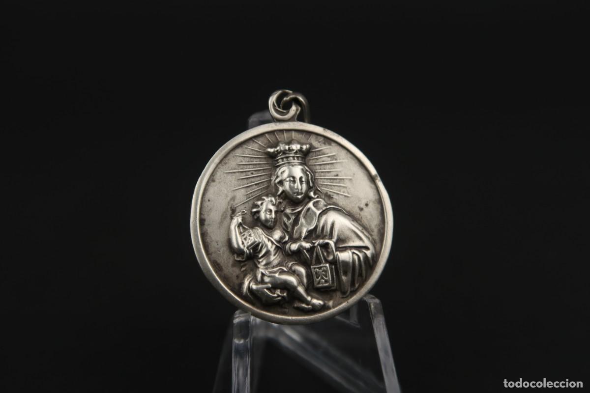 Antig&uuml;edades: Antigua Medalla Religiosa de Plata - Foto 5