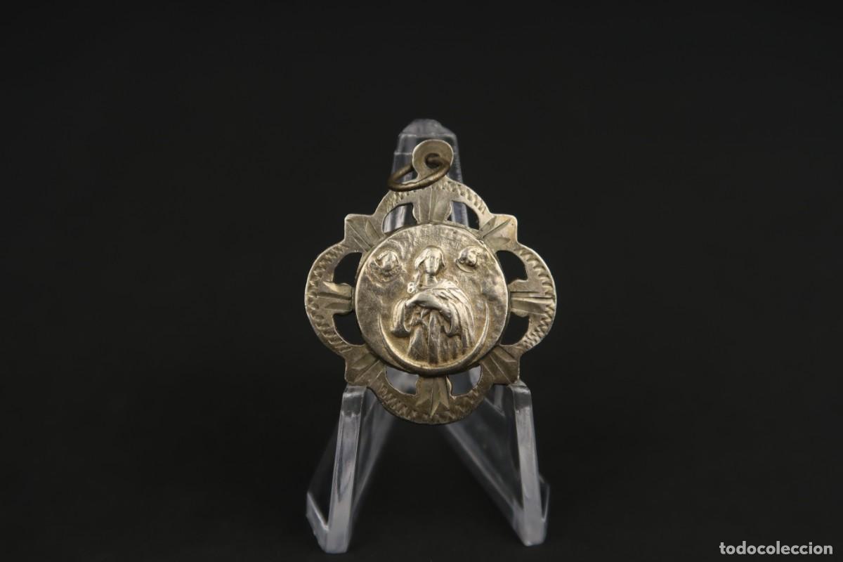 Antig&uuml;edades: Antigua Medalla Religiosa de Plata - Foto 3