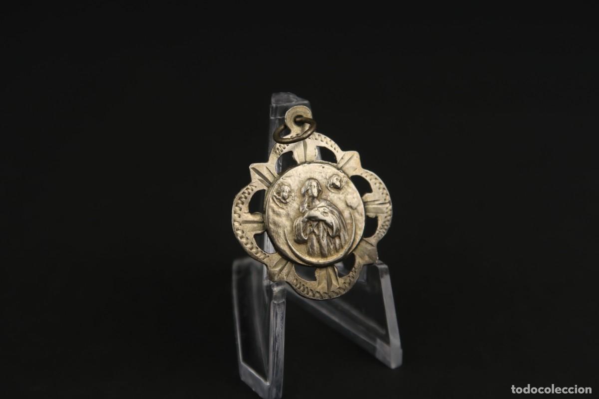 Antig&uuml;edades: Antigua Medalla Religiosa de Plata - Foto 4