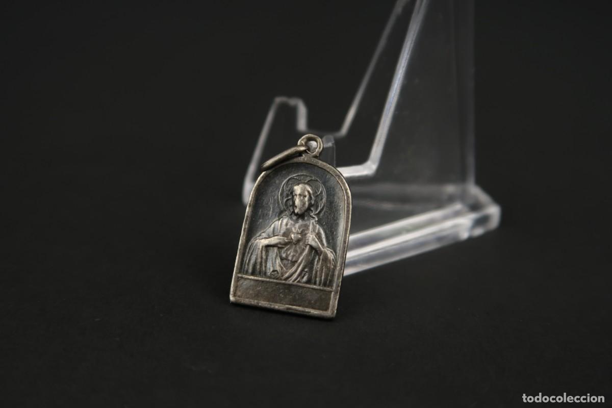 Antig&uuml;edades: Antigua Medalla Religiosa de Plata - Foto 7