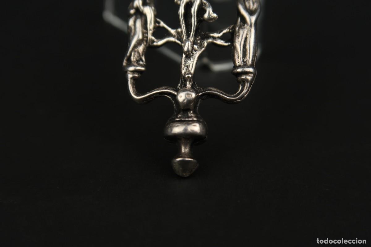 Antig&uuml;edades: Antiguo Crucifijo de Plata - Foto 5