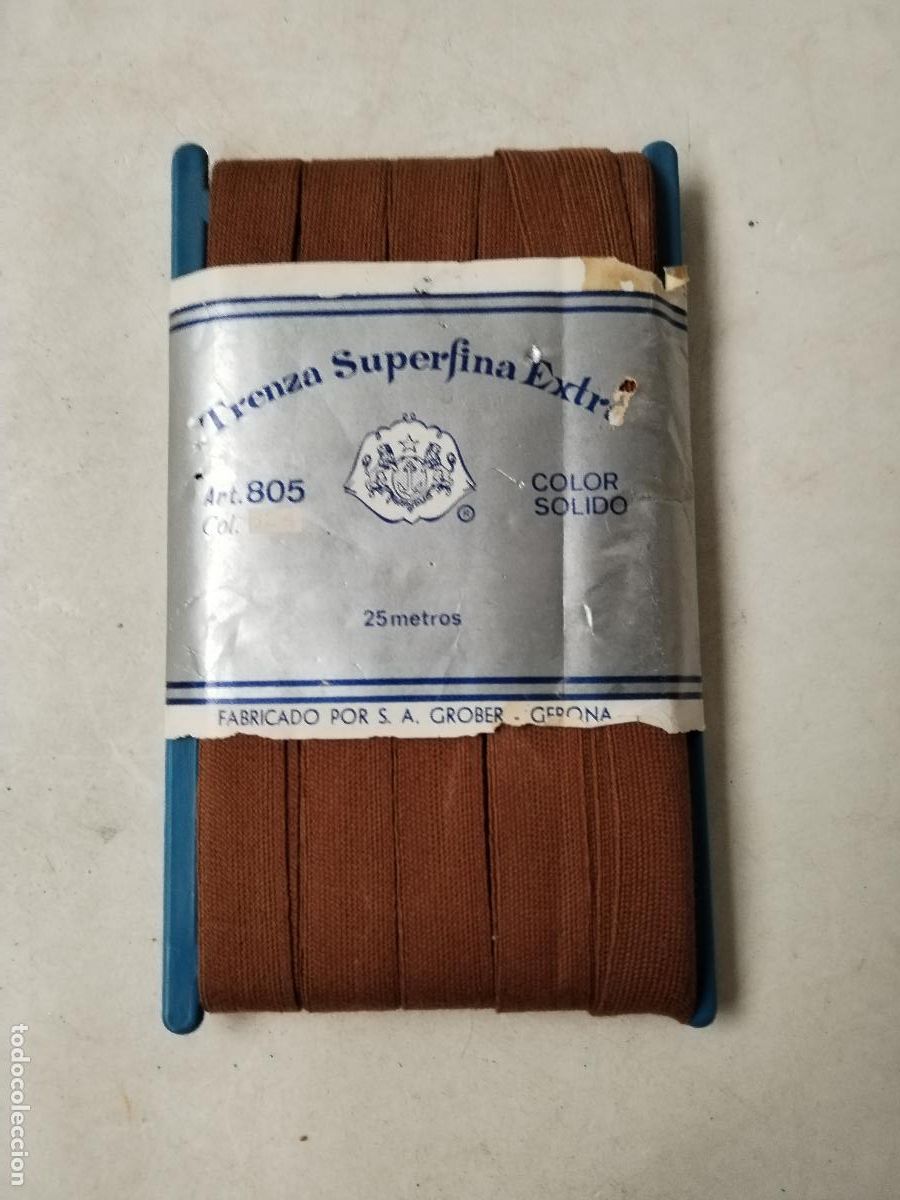 Antiquit&eacute;s: trenza superfina extra color solido de crober, gerona - c146