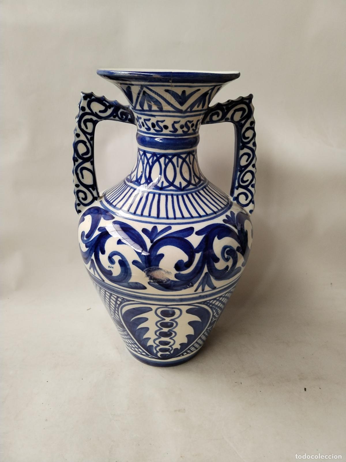 Antig&uuml;edades: jarron de anfora azul - Foto 2