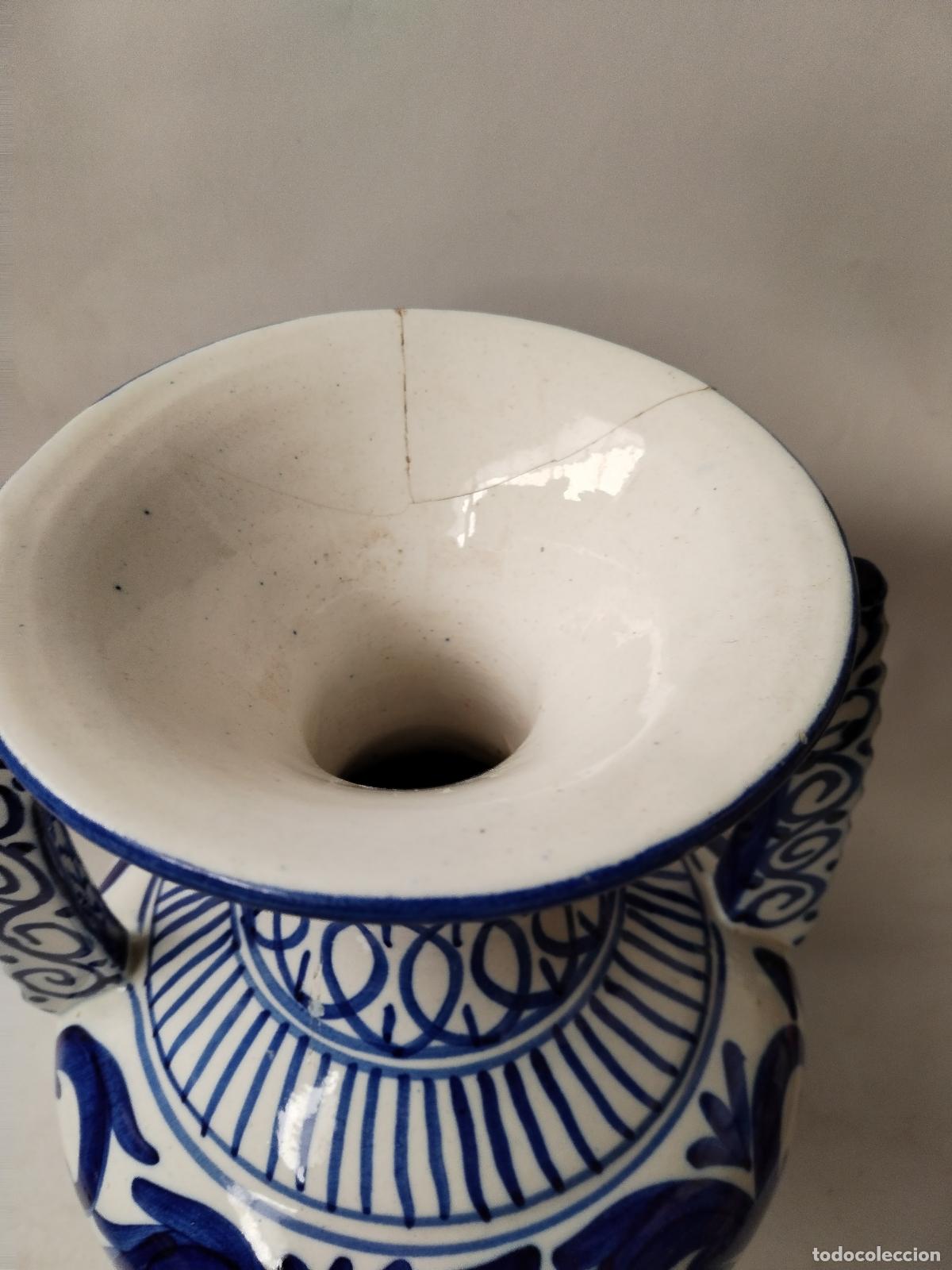 Antig&uuml;edades: jarron de anfora azul - Foto 4