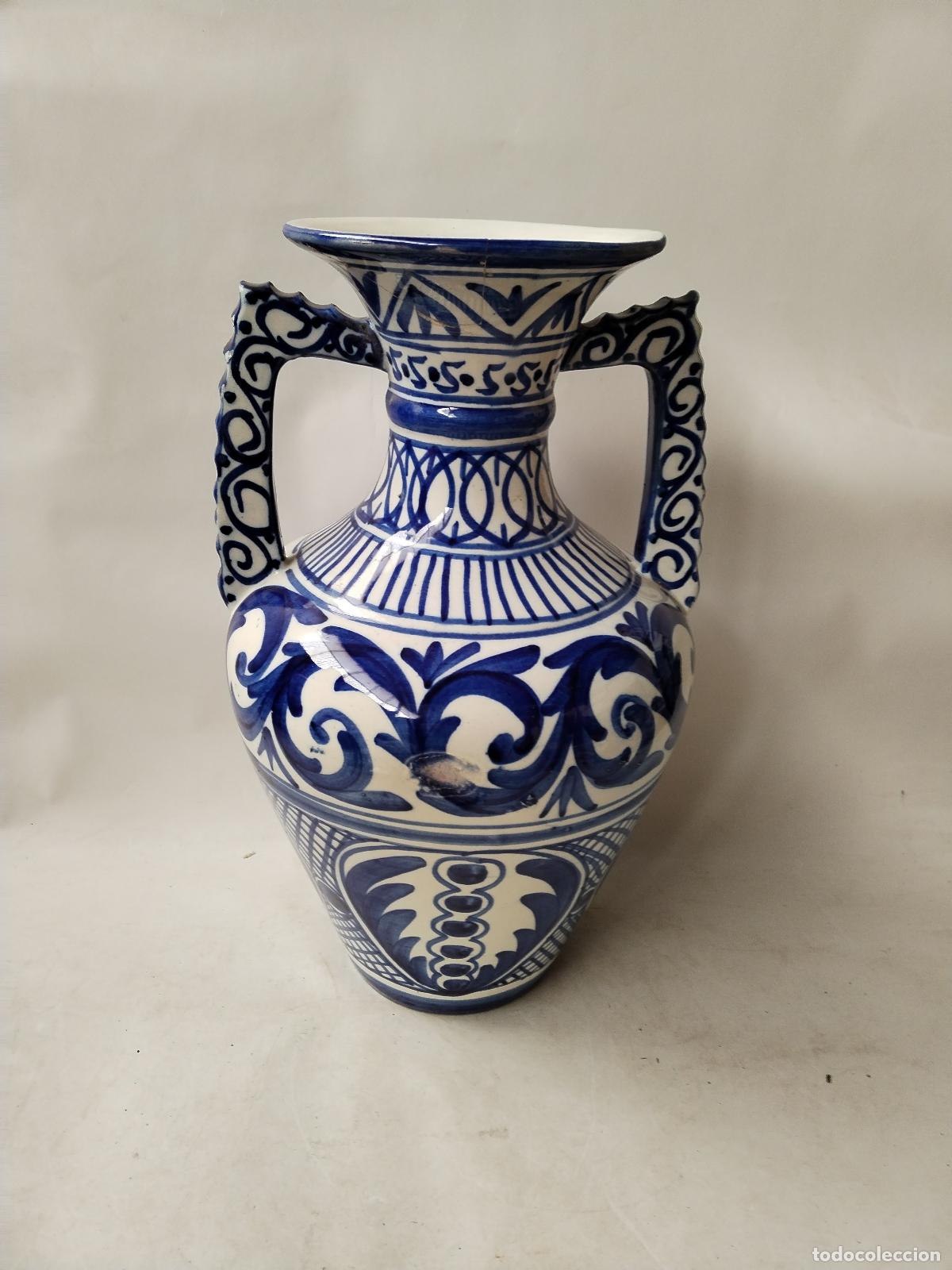 Antig&uuml;edades: jarron de anfora azul - Foto 5