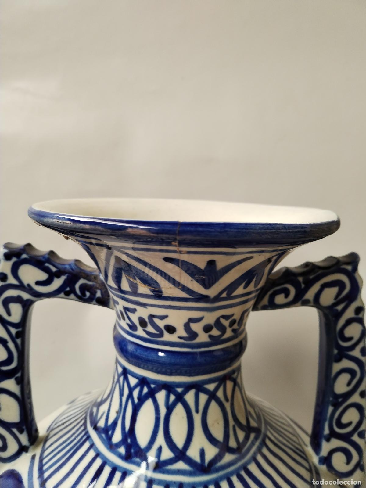 Antig&uuml;edades: jarron de anfora azul - Foto 6