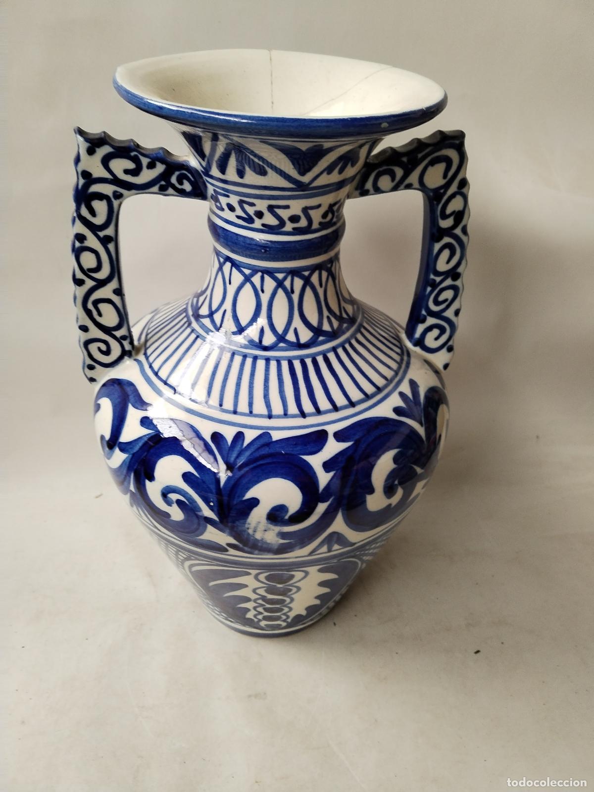 Antig&uuml;edades: jarron de anfora azul - Foto 7