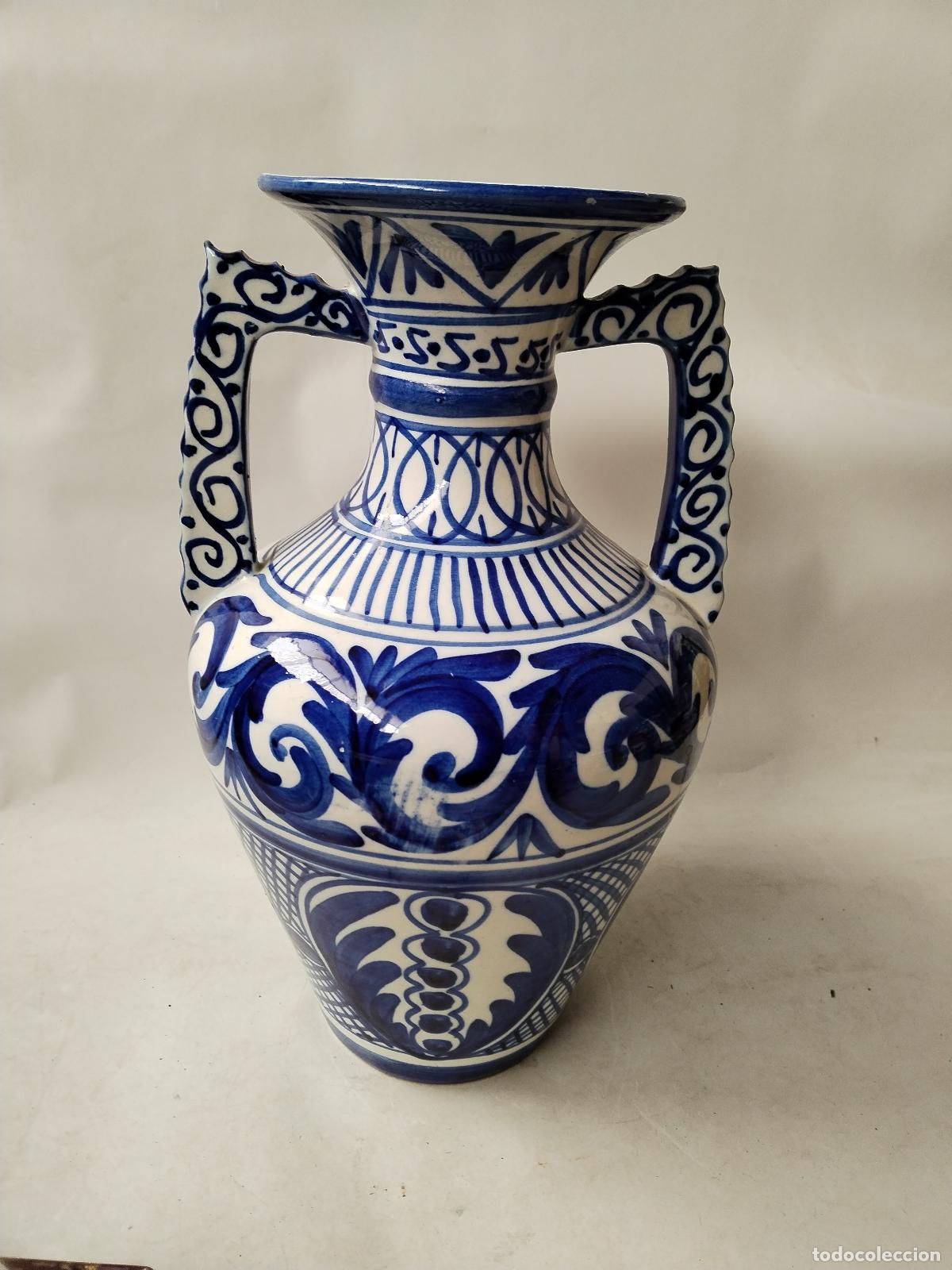 Antig&uuml;edades: jarron de anfora azul - Foto 11