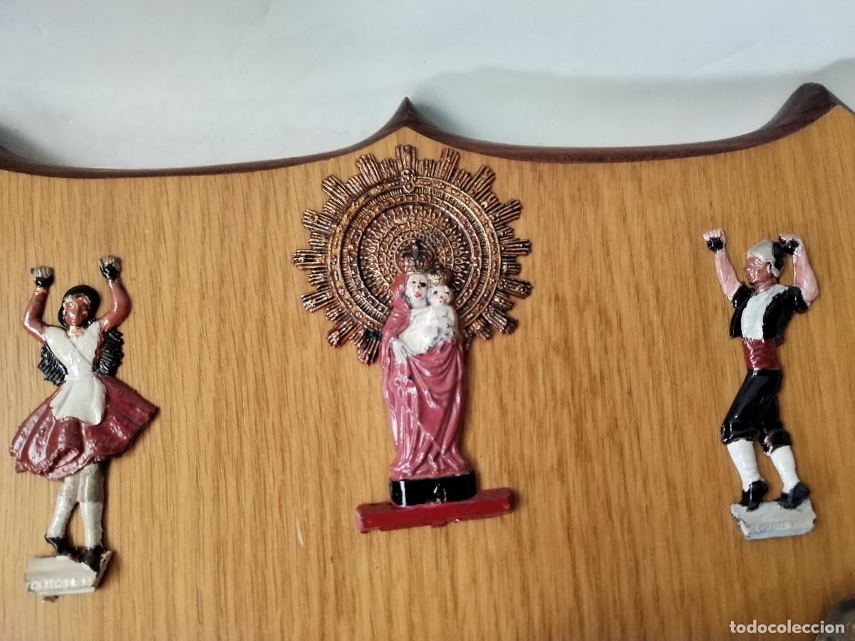 Antig&uuml;edades: cuadro ave maria con la virgen del pilar - Foto 4