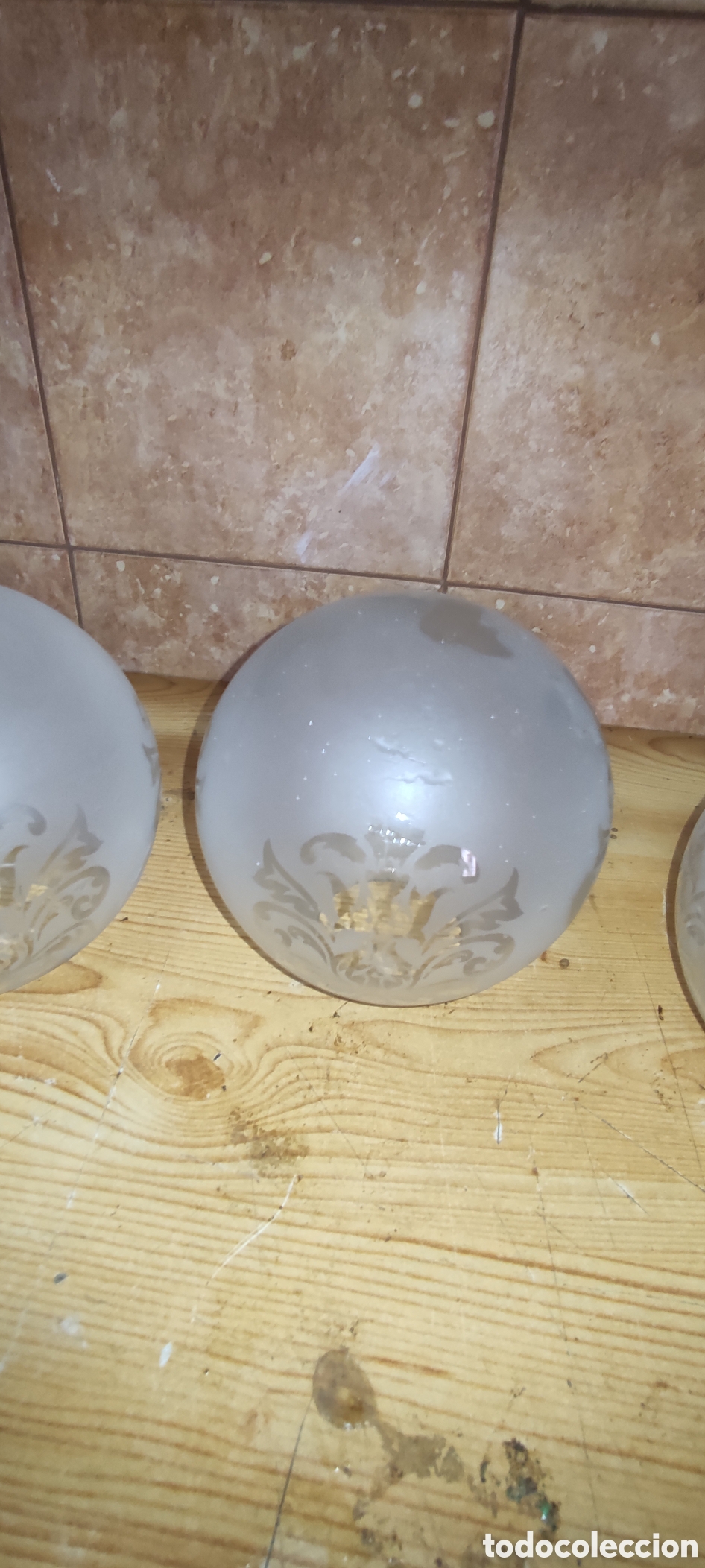 Antig&uuml;edades: Lote de 3 globos / tulipas - Foto 4