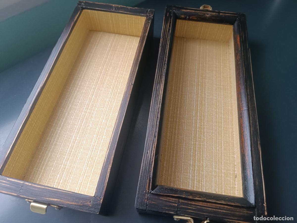 Antig&uuml;edades: Caja de madera antigua. - Foto 6