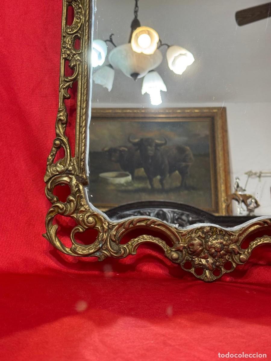 Antig&uuml;edades: Antiguo espejo de bronce - Foto 2