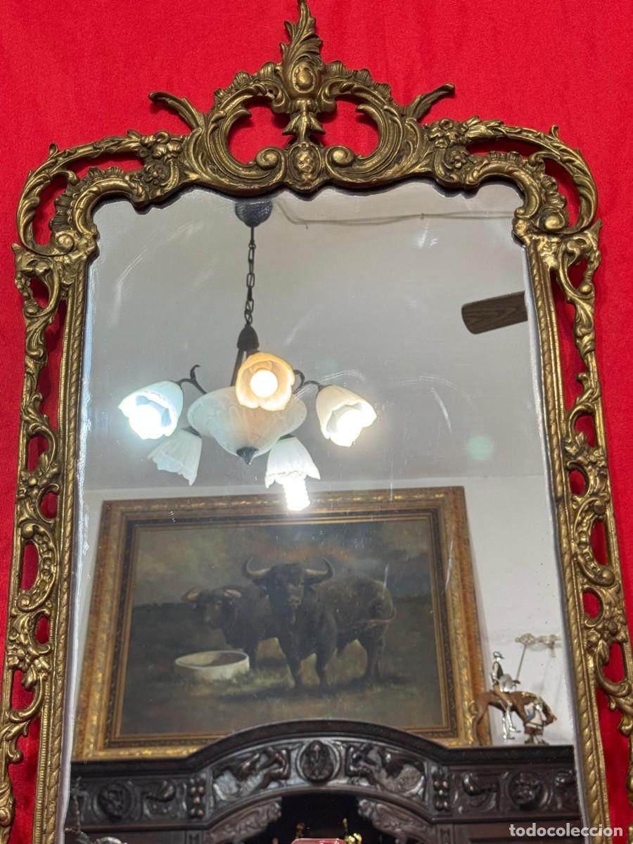 Antig&uuml;edades: Antiguo espejo de bronce - Foto 1