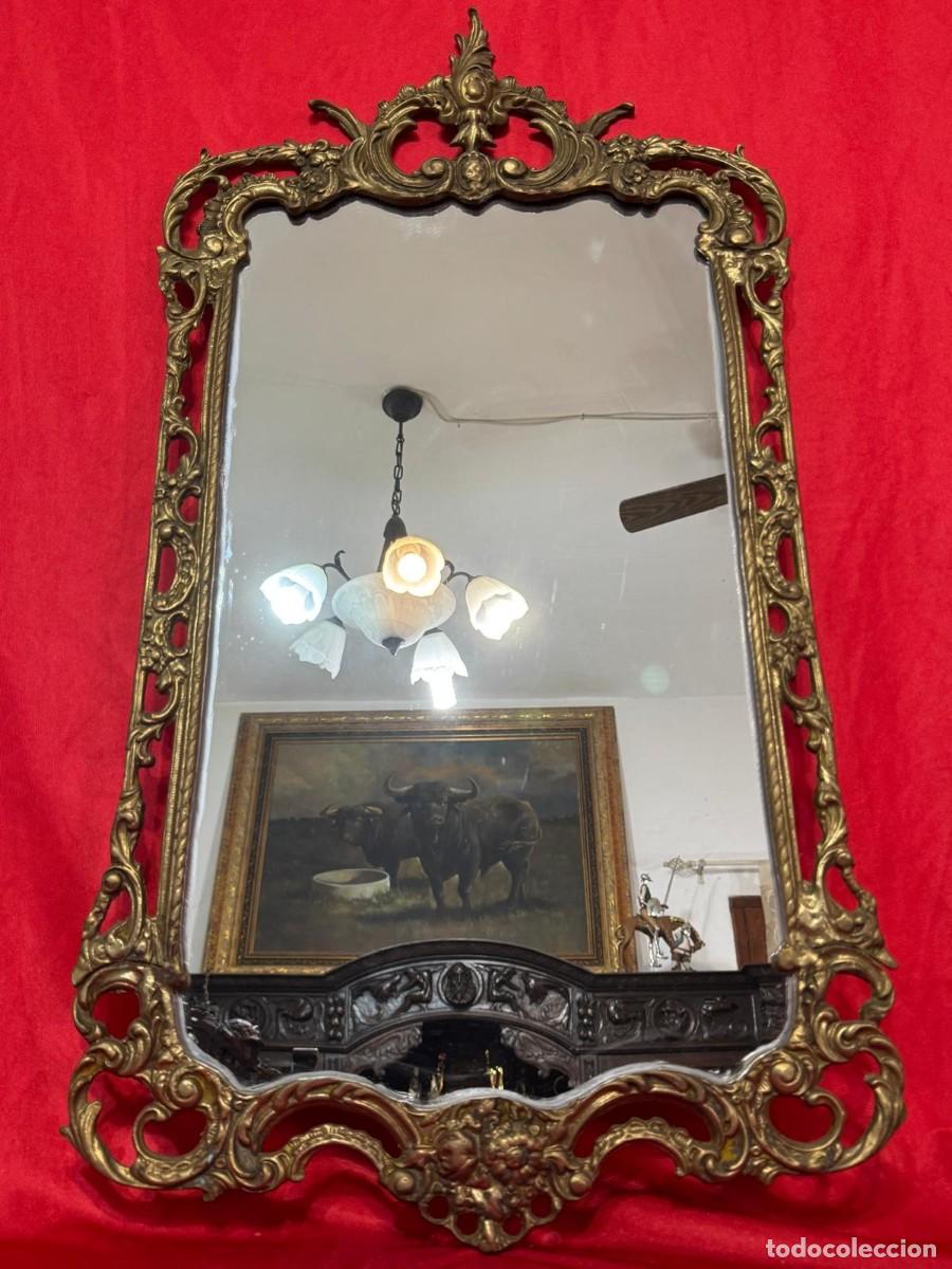 Antig&uuml;edades: Antiguo espejo de bronce - Foto 3