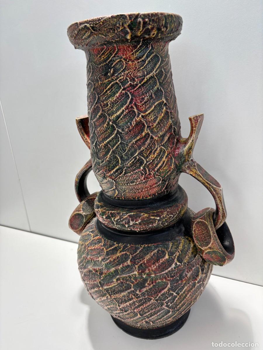 Antig&uuml;edades: JARRON FLORERO GRANDE DE CER&Aacute;MICA ARTESANAL