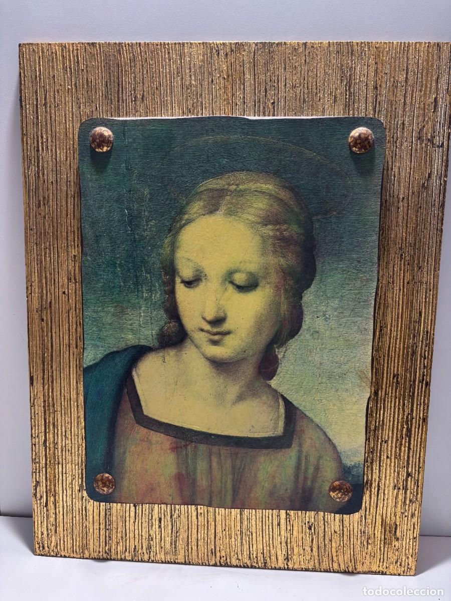 Antig&uuml;edades: CUADRO RETABLO &rdquo;VIRGEN DEL JILGUERO&rdquo; SOBRE TABLA