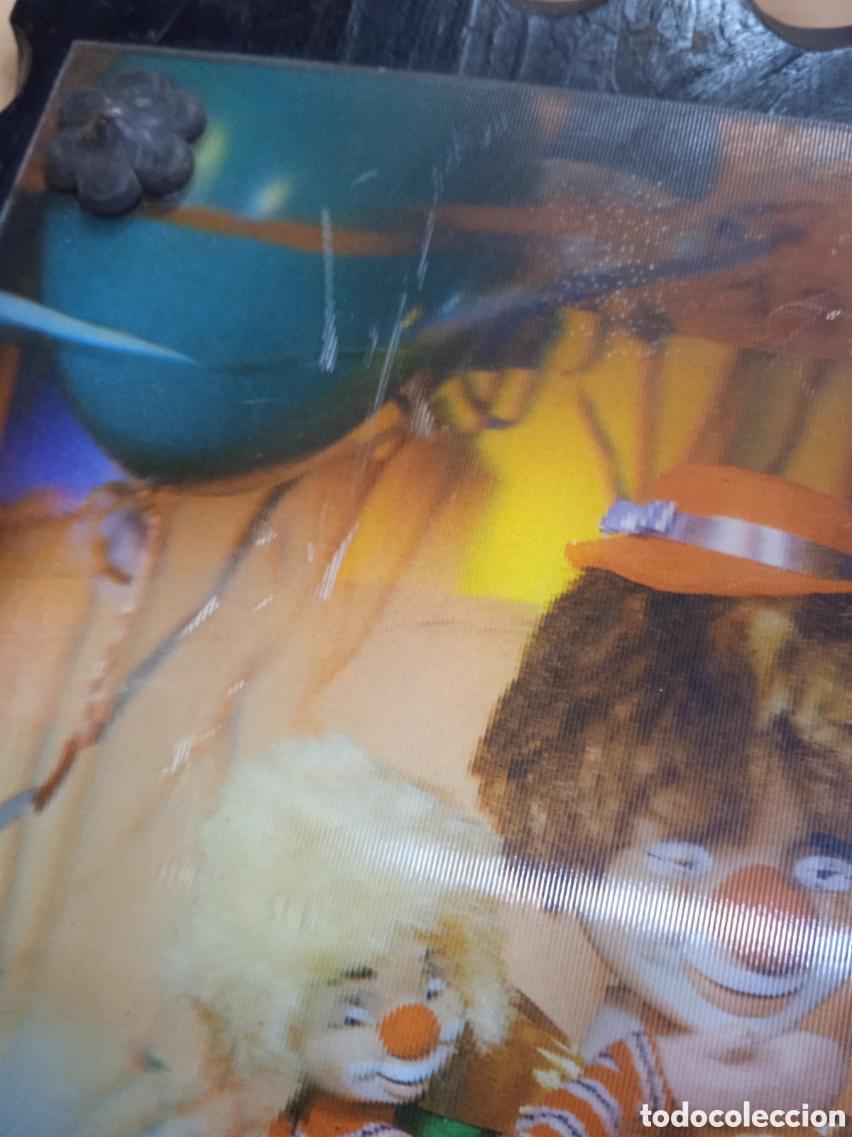 Antig&uuml;edades: Cuadro holografico 3D tridimensional payaso - Foto 3