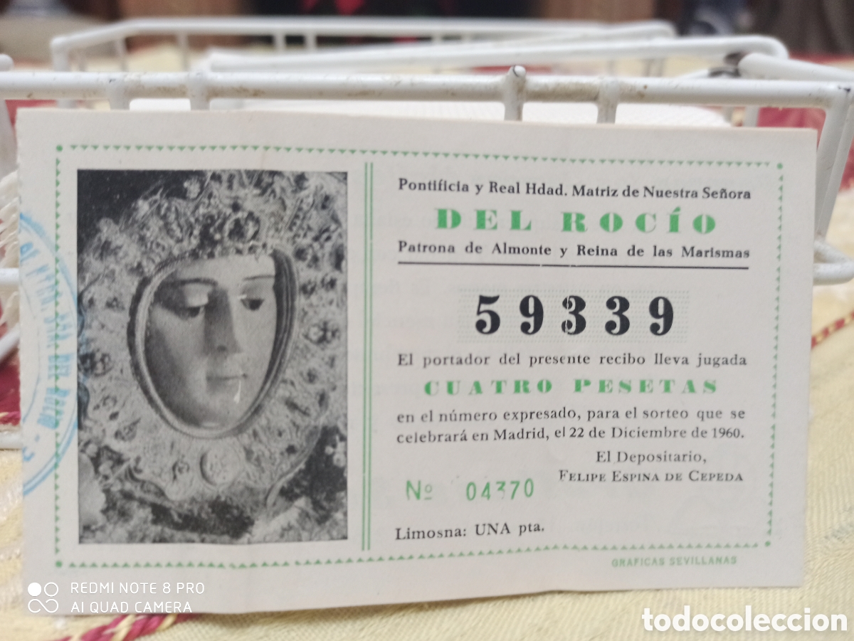 Antig&uuml;edades: Loteria de la matriz de almonte - Foto 2