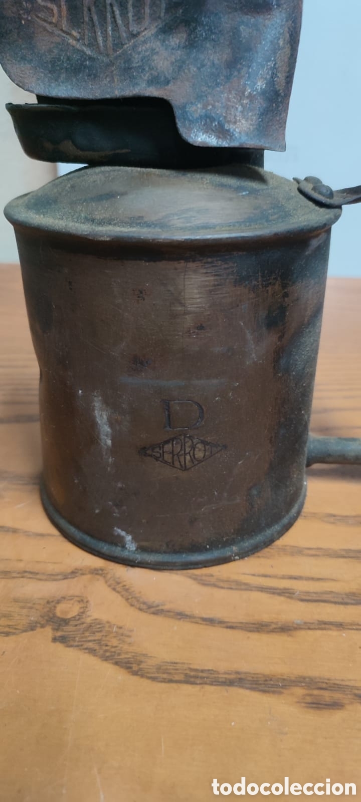 Antig&uuml;edades: Antiguo soplete de lat&oacute;n marca Serrot modelo D. - Foto 4