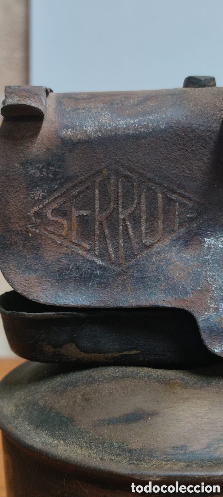 Antig&uuml;edades: Antiguo soplete de lat&oacute;n marca Serrot modelo D. - Foto 6