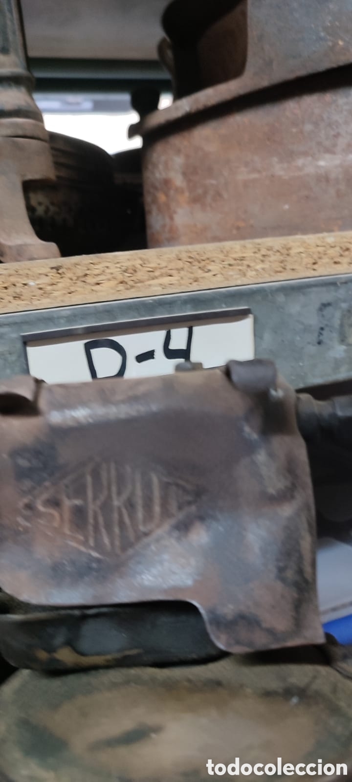Antig&uuml;edades: Antiguo soplete de lat&oacute;n marca Serrot modelo D. - Foto 13