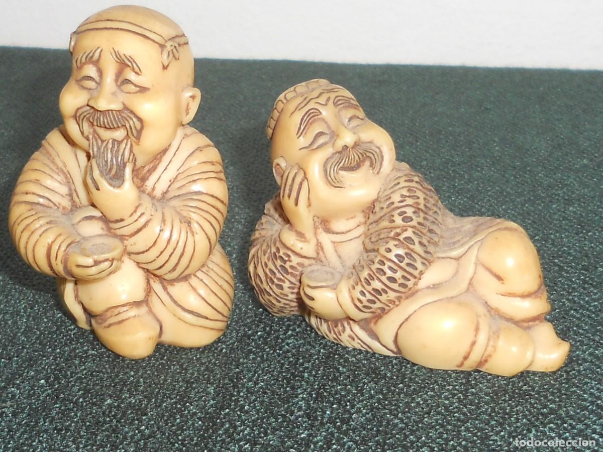 Antig&uuml;edades: ANTIGUAS FIGURAS NETSUKE JAPONESAS - Foto 8